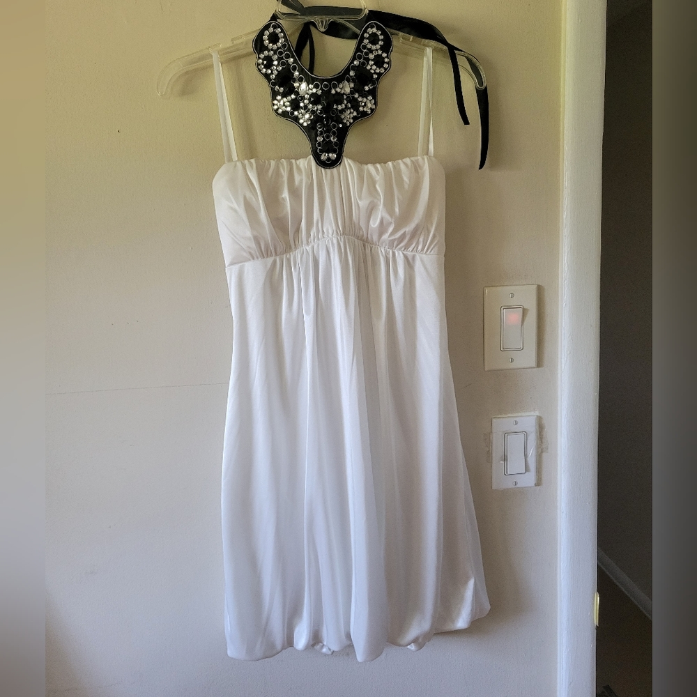 White cocktail dress